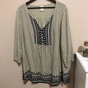 Faded Glory boho blouse